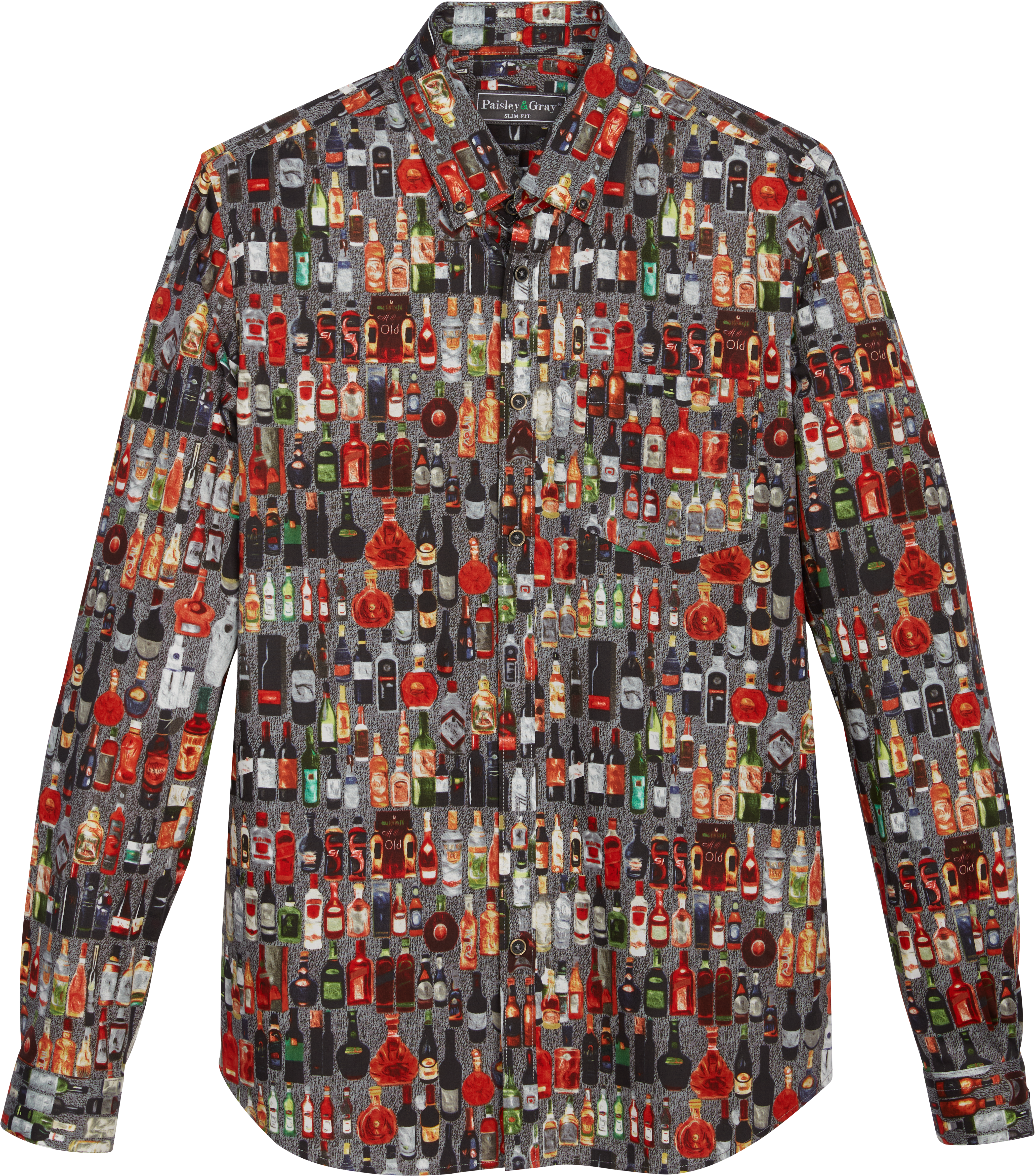 Paisley & Gray Slim Fit Floral Casual Shirt