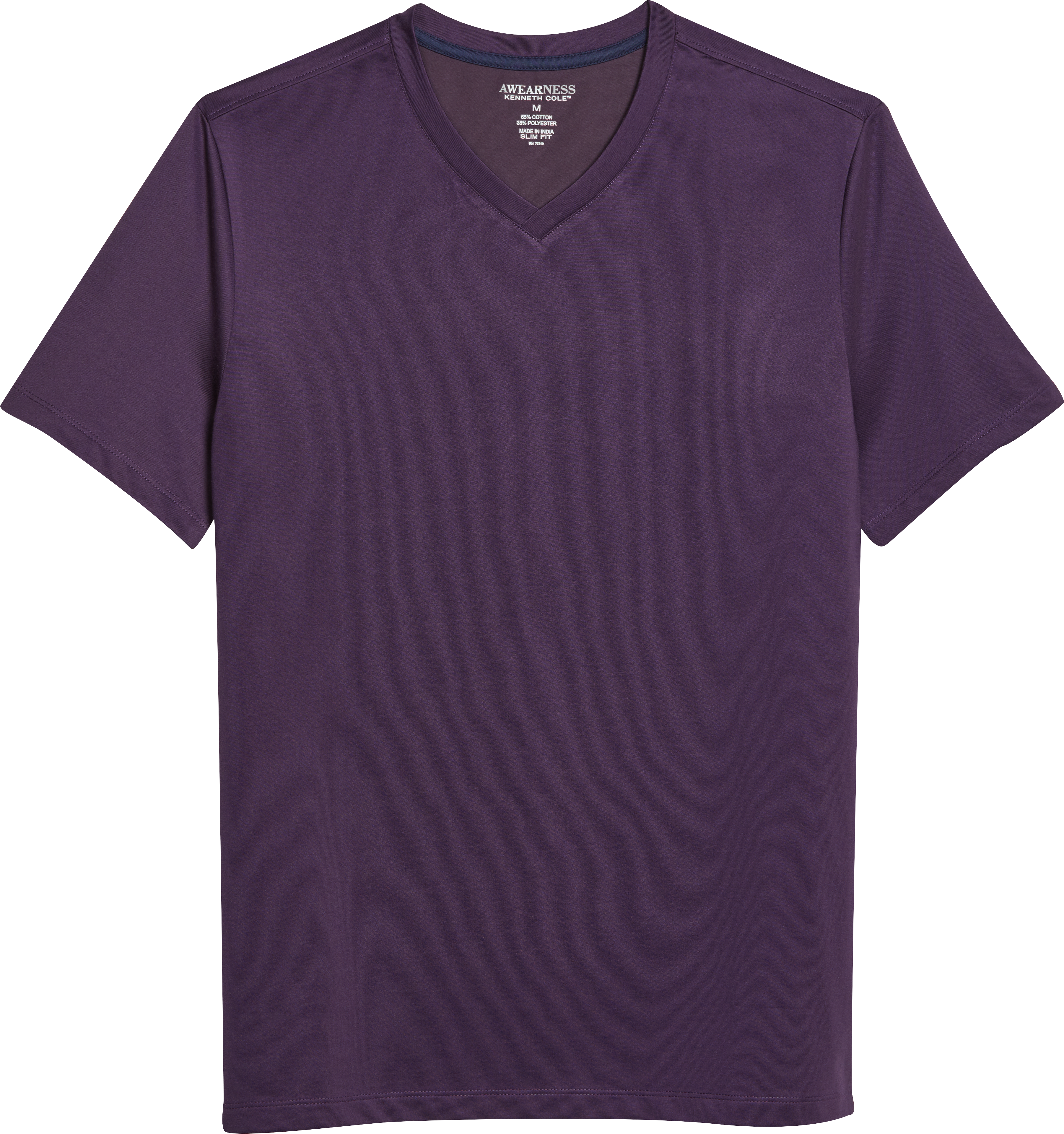 Awearness Kenneth Cole Slim Fit V-Neck Short Sleeve T-Shirt