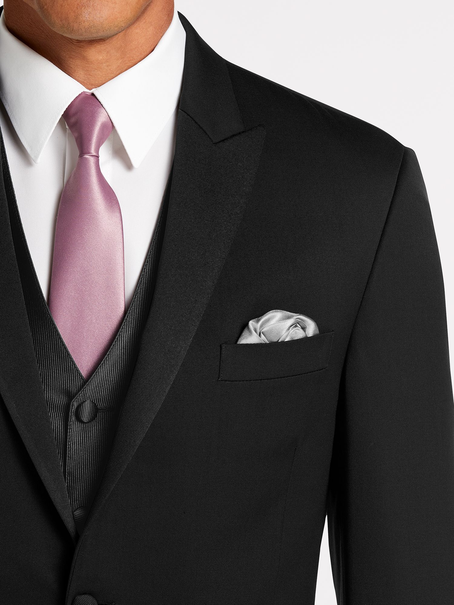 Black Peak Lapel Tuxedo by Joseph Abboud Tuxedo Rental Moores Clothing