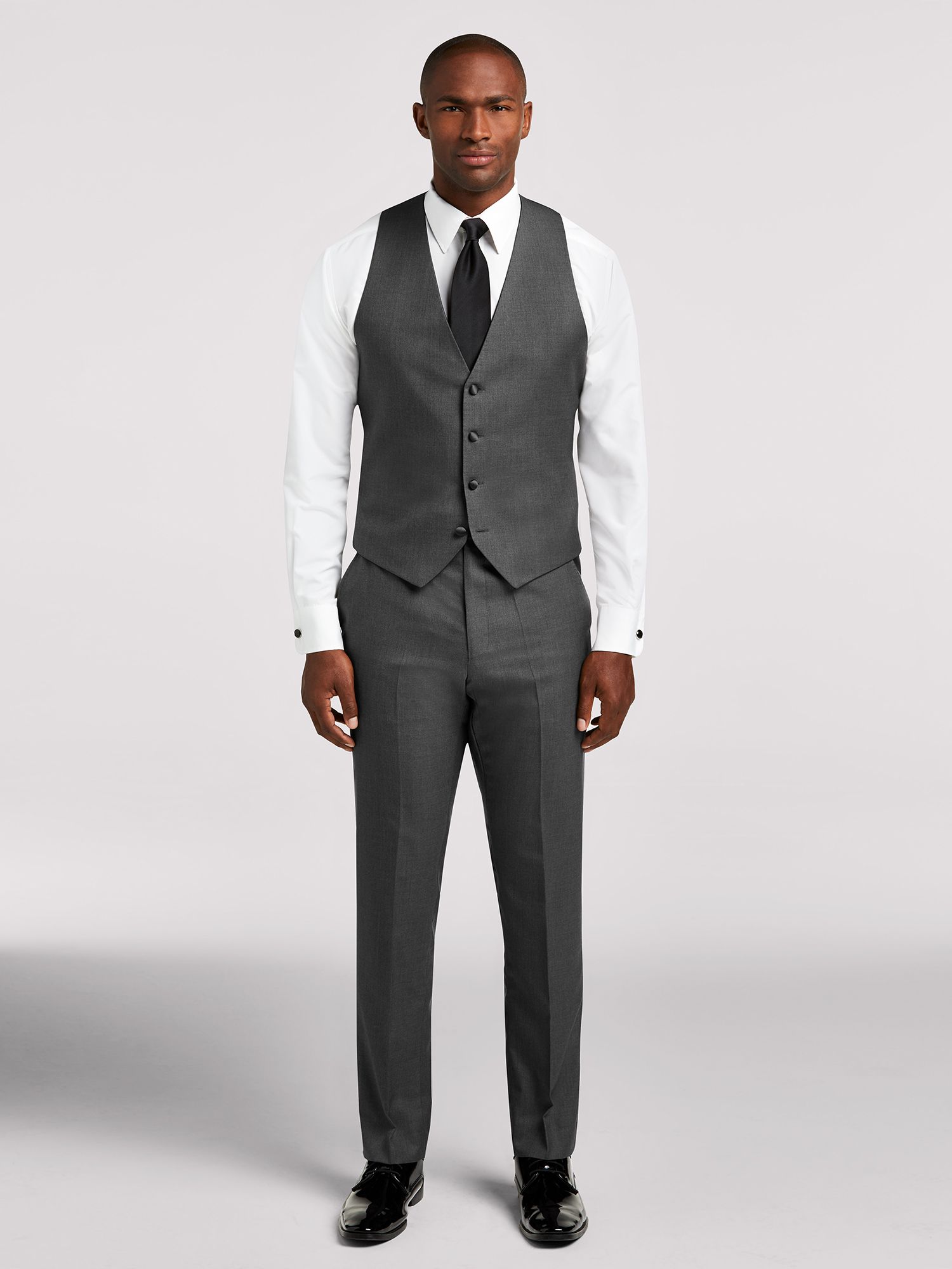 Grey Notch Lapel Tuxedo by Joseph Abboud | Tuxedo Rental | Moores Clothing