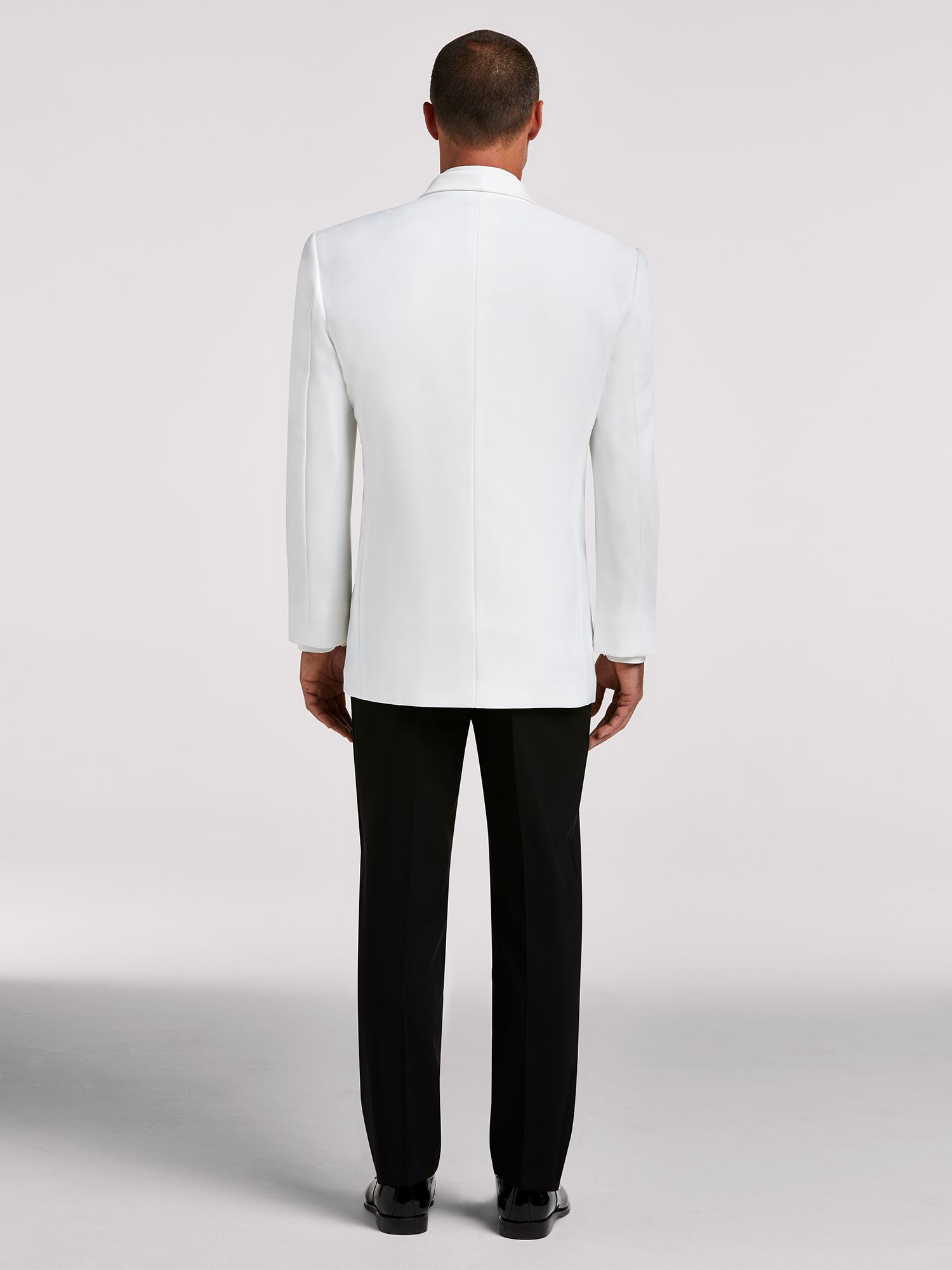 White Dinner Jacket Tux by Joseph & Feiss Tuxedo Rental Moores Clothing