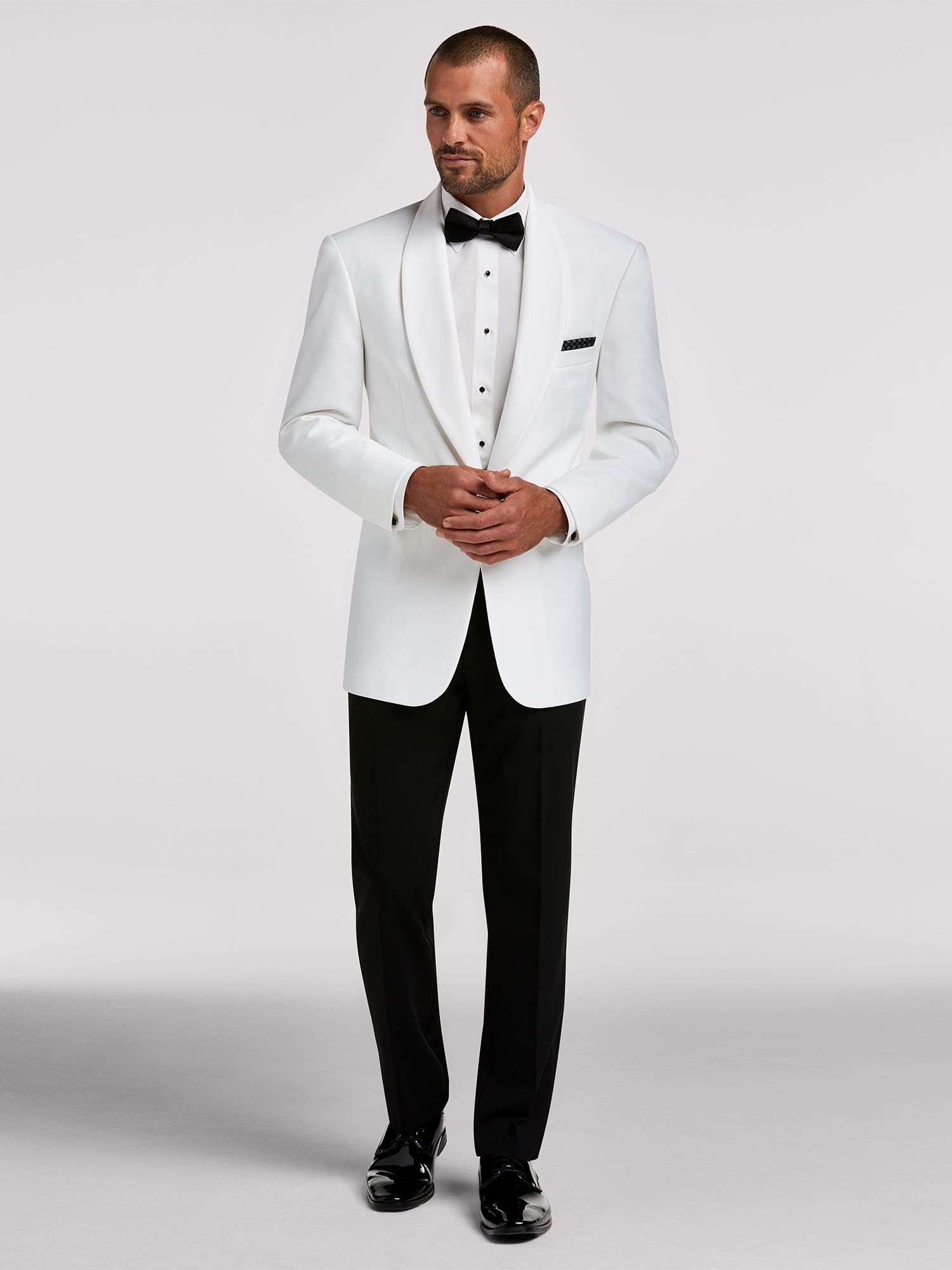 white evening jacket