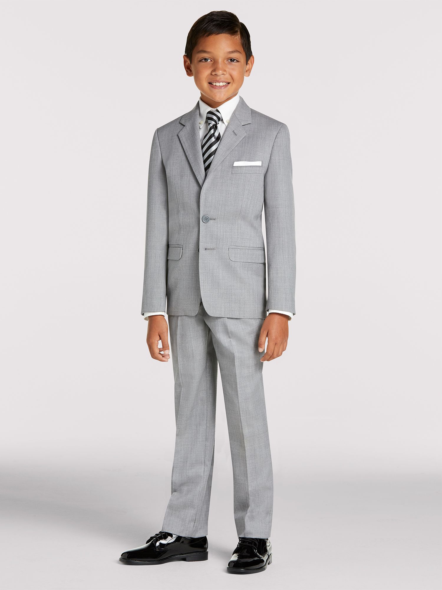 Boy's Grey Suit Rental by Joseph & Feiss | Moores Clothing