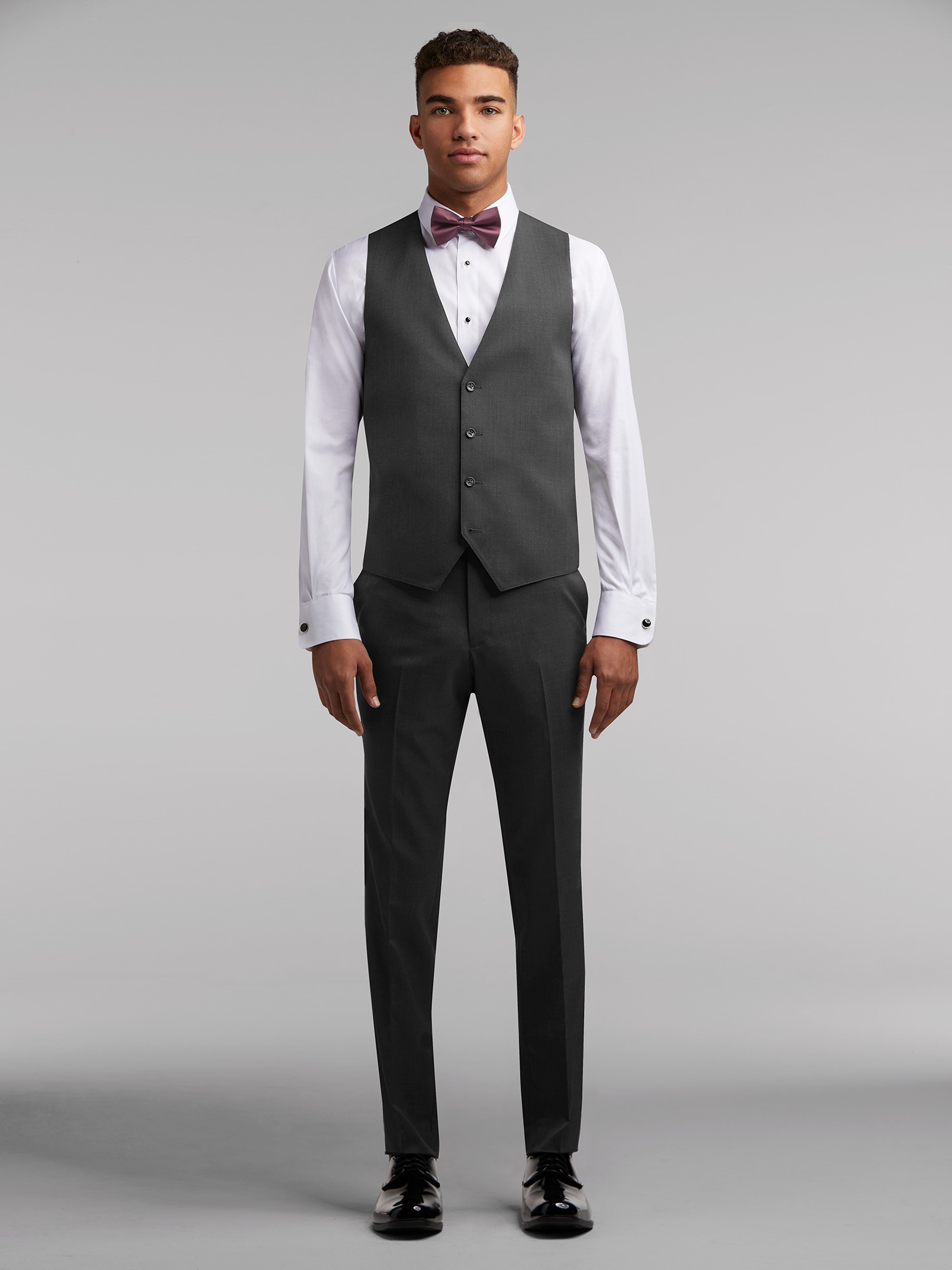 calvin klein charcoal suit pants