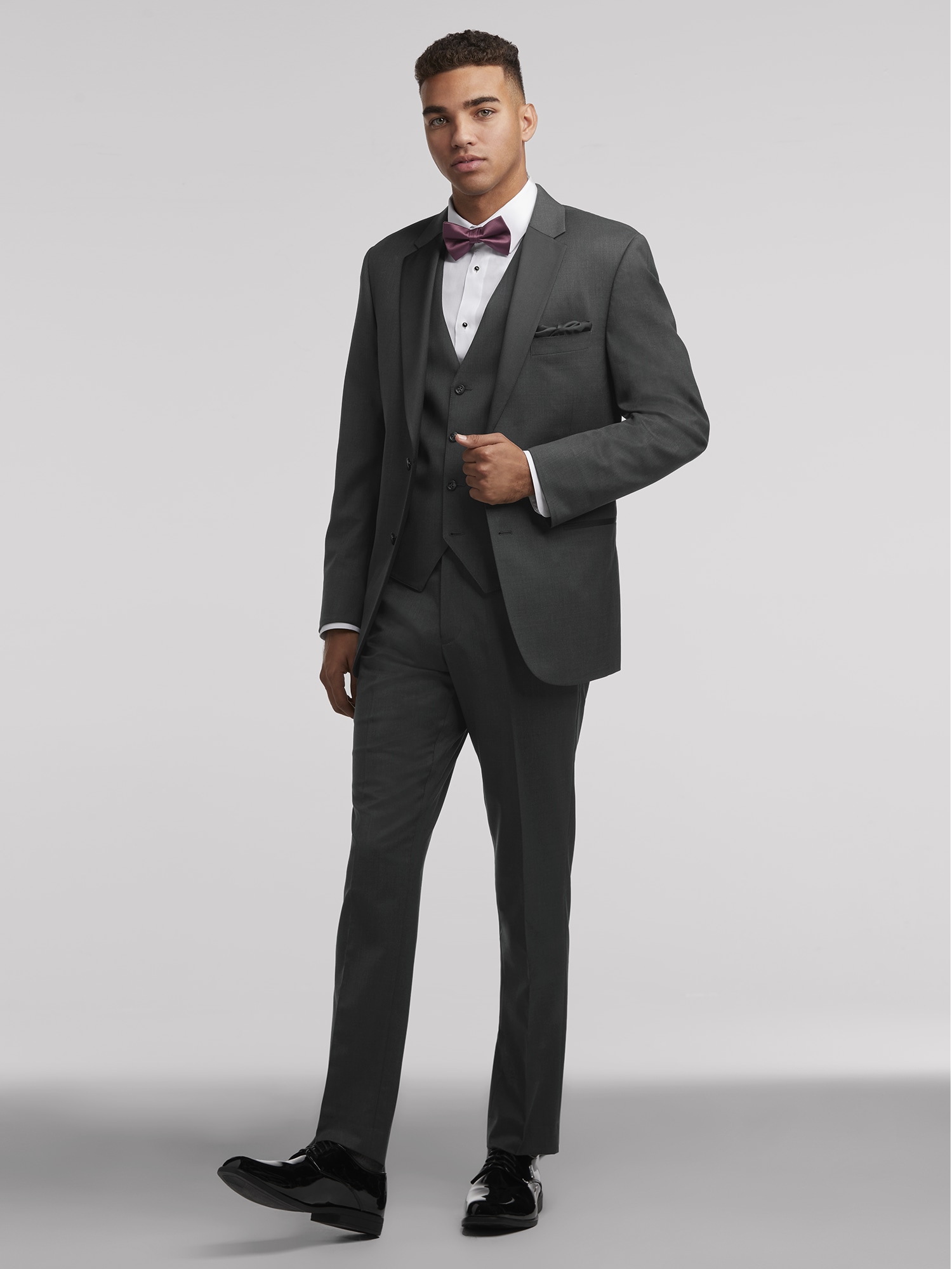 Performance Gray Tux by Calvin Klein | Tuxedo Rental | Moores Clothing