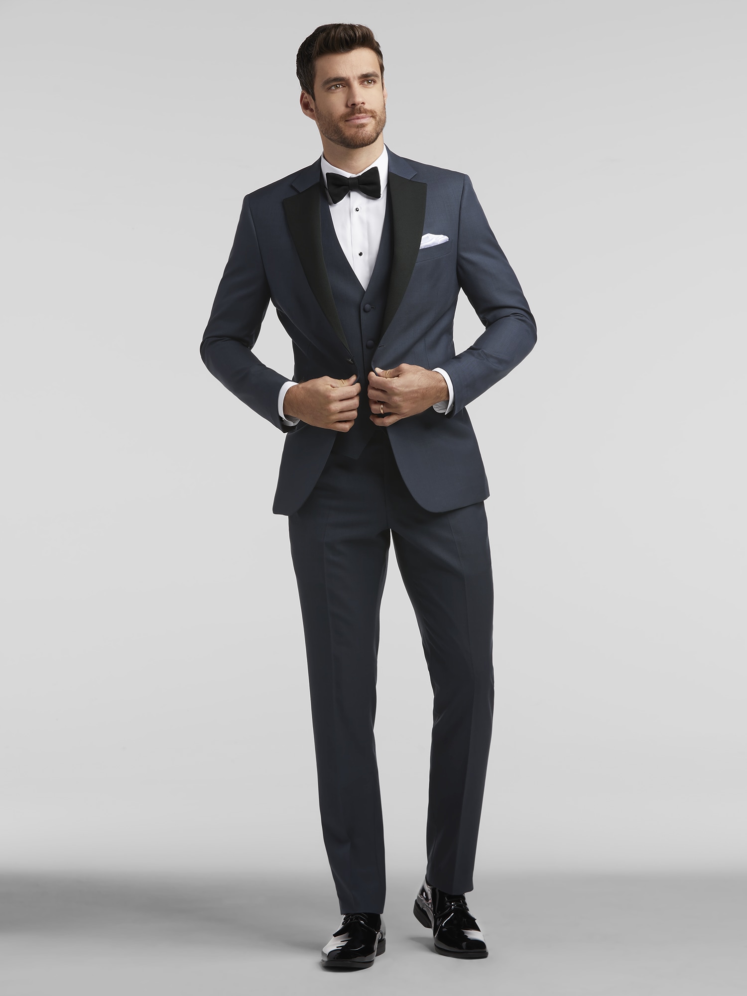 Midnight Notch Lapel Tux | Black by Vera Wang | Tuxedo Rental | Moores ...