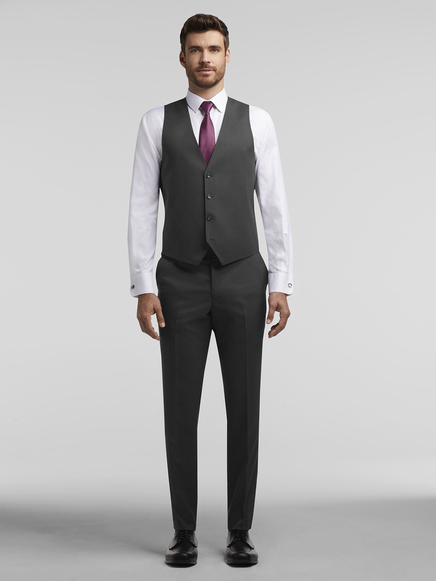 calvin klein charcoal suit pants